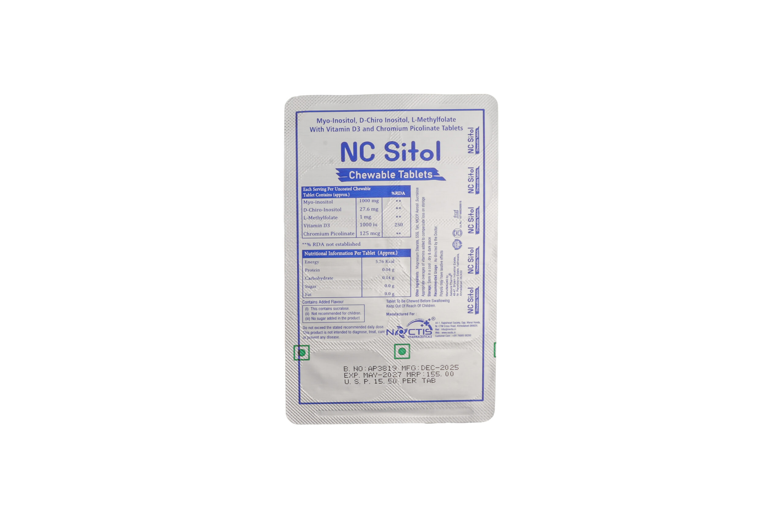 Ncsitol Chewable Tablets (10 Tab.)