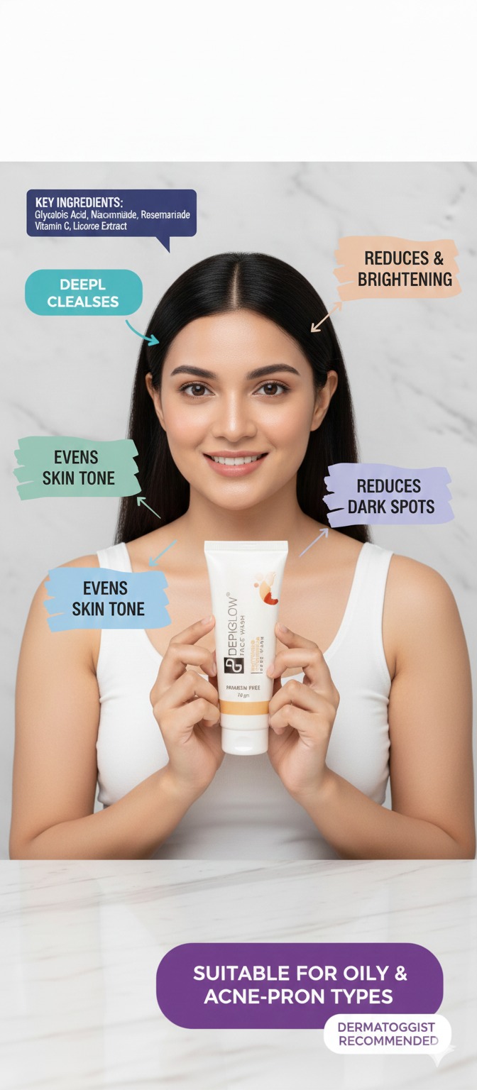 DEPIGLOW FACE WASH 70GM