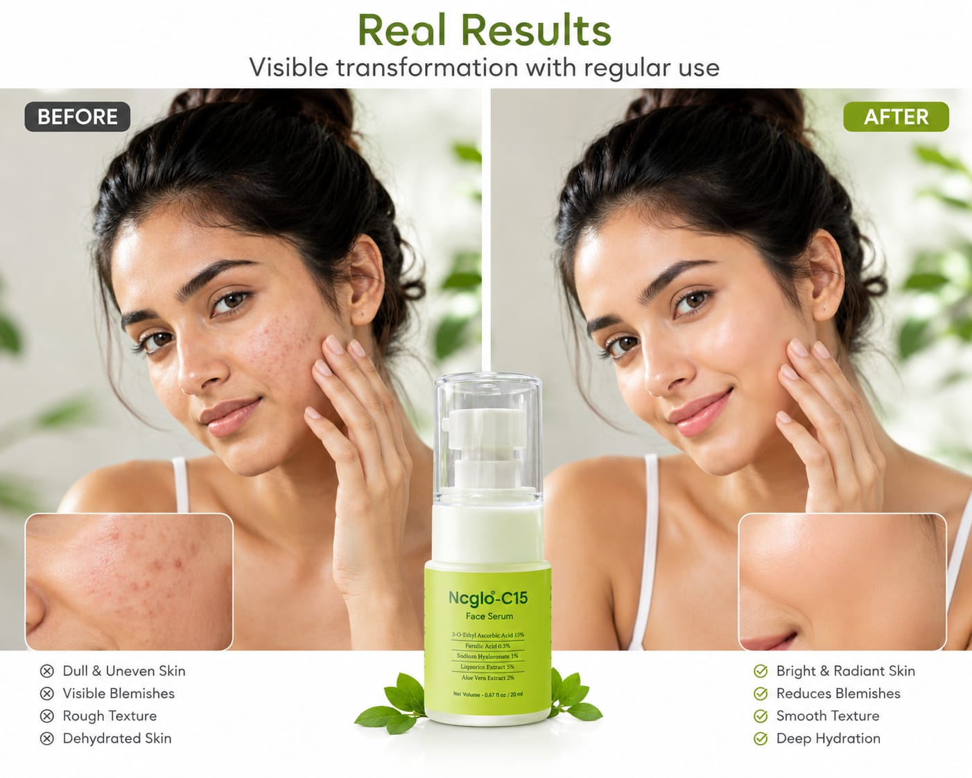 NCGLO-C15 FACE SERUM 20ML